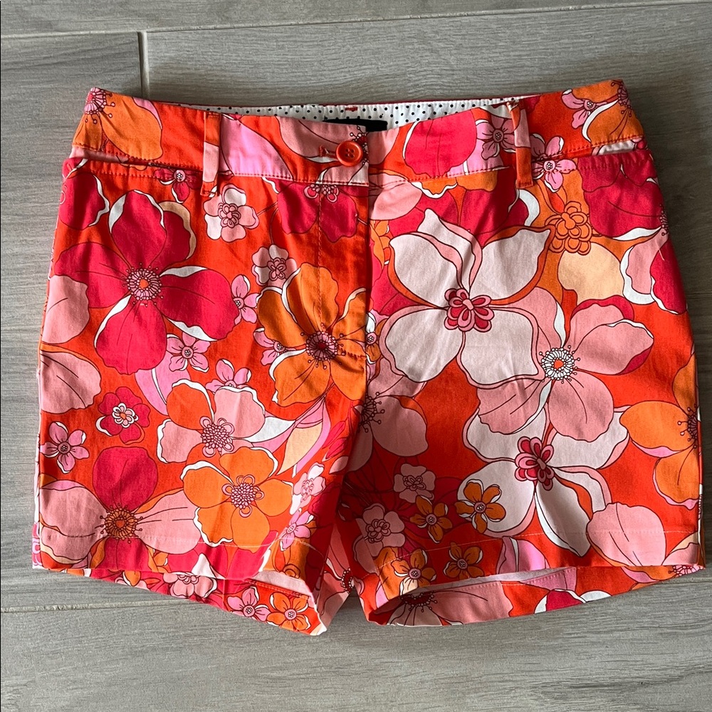 Talbots Bright Floral High-Waist Women's Shorts